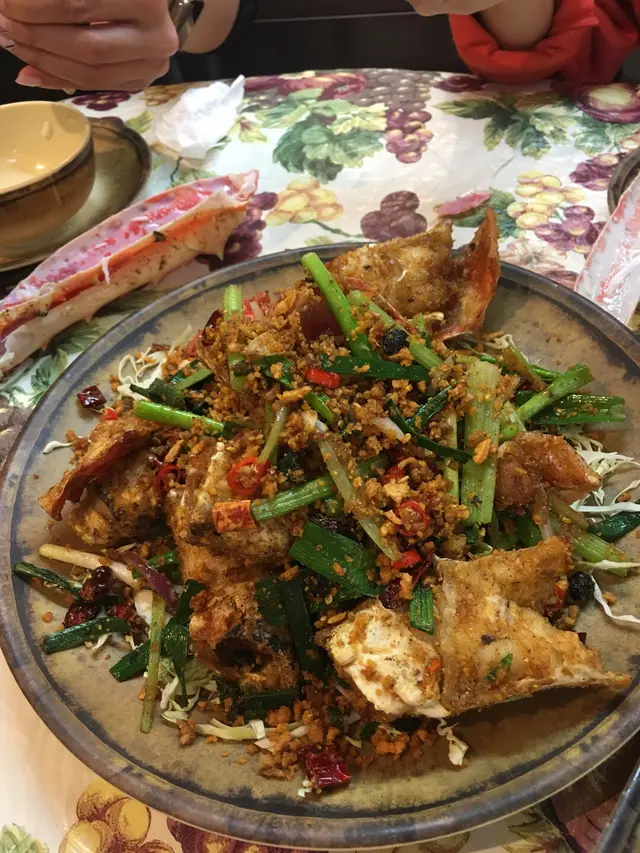 避風塘炒長腳蟹