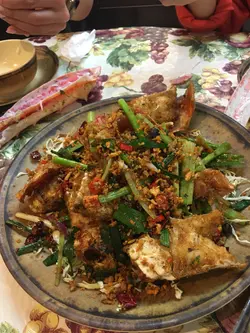避风塘炒长脚蟹
