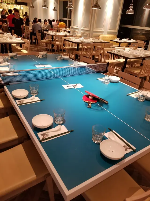 全間餐廳最特別的餐枱