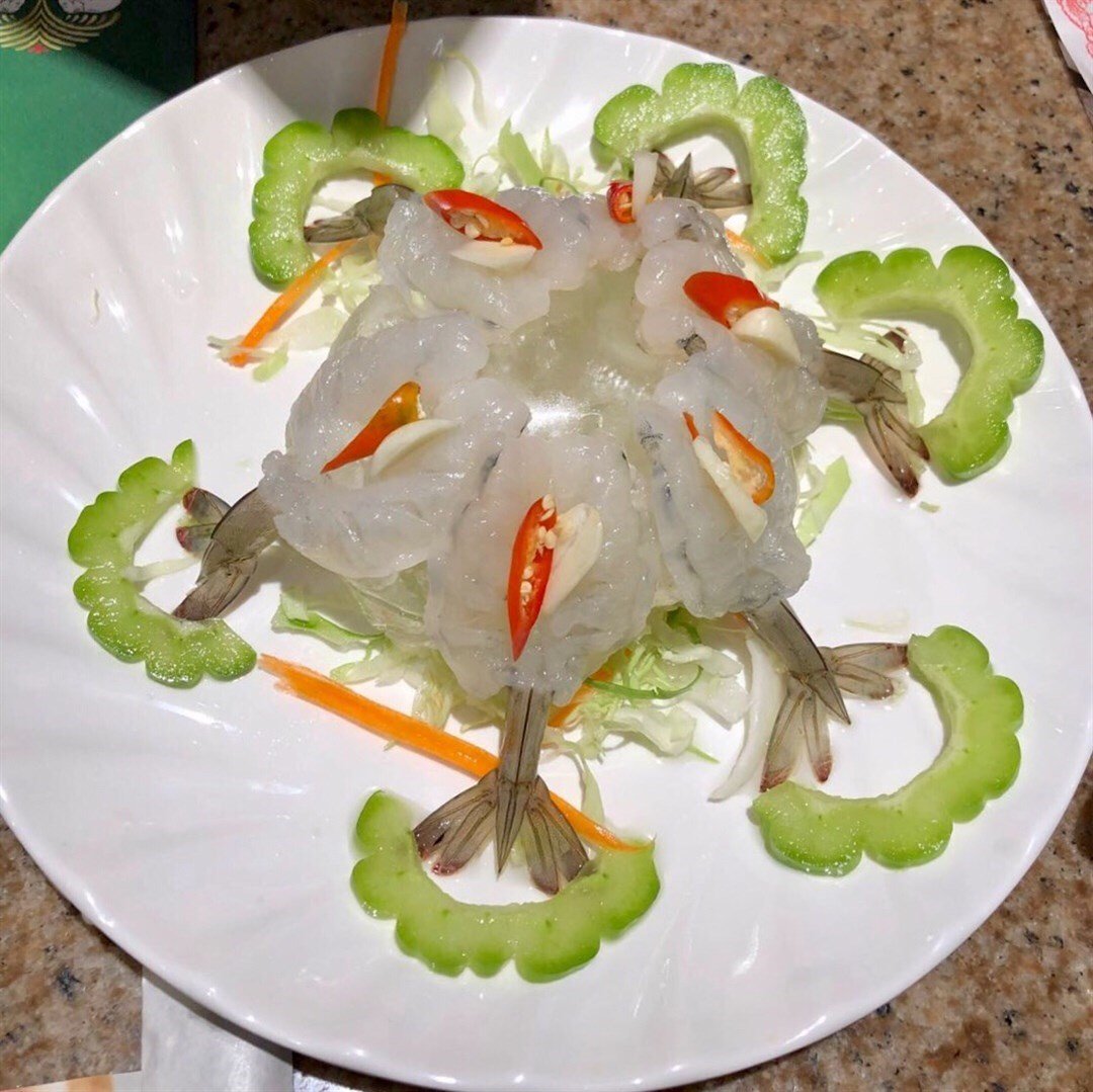 泰式酸辣生虾刺身图片