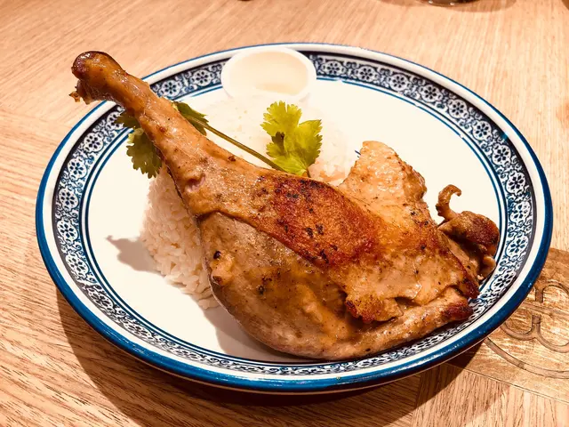 Pan-fried  crispy  duck  leg