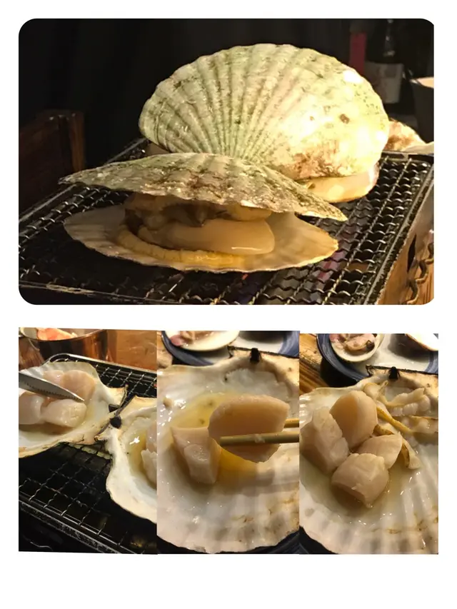 牛油黑松露活帆立貝濱燒