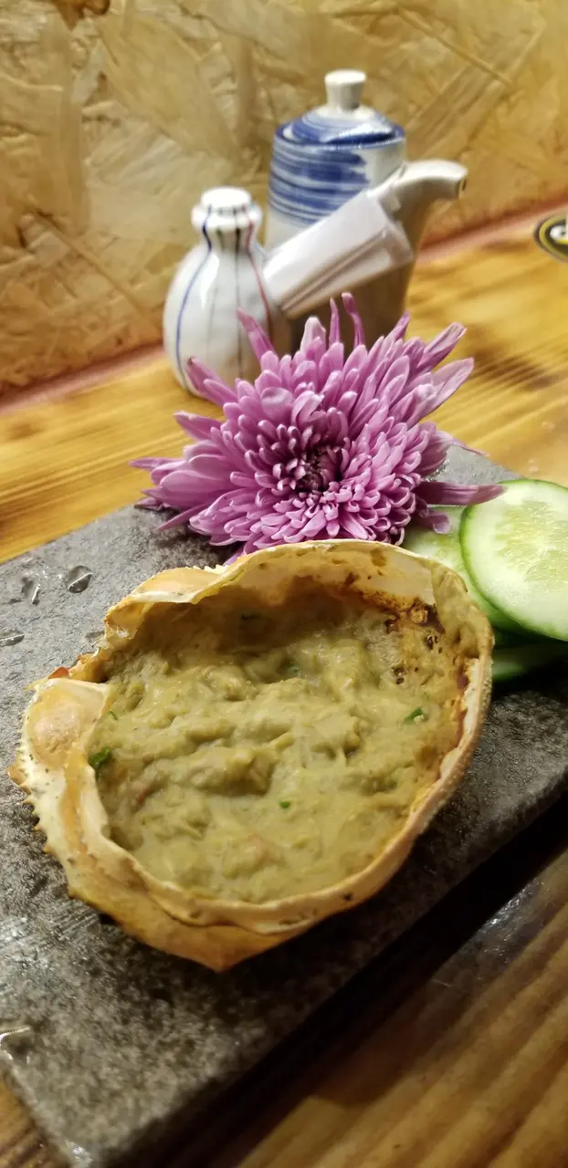 味噌蟹甲羅燒