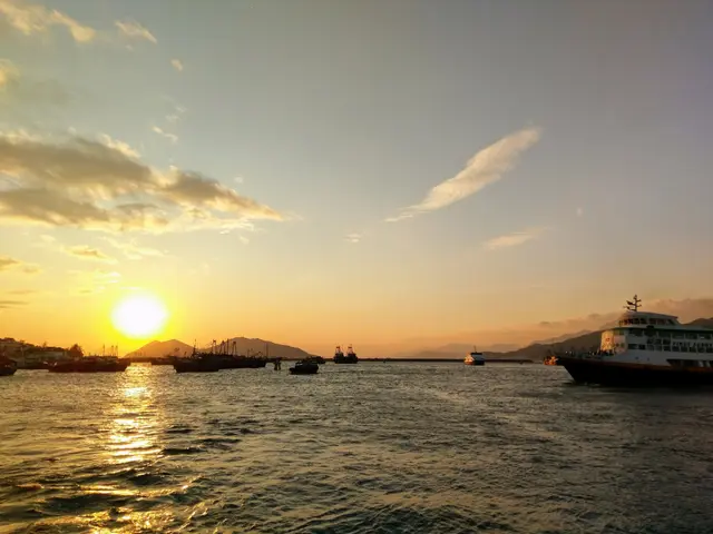 用餐途中附送日落景色。