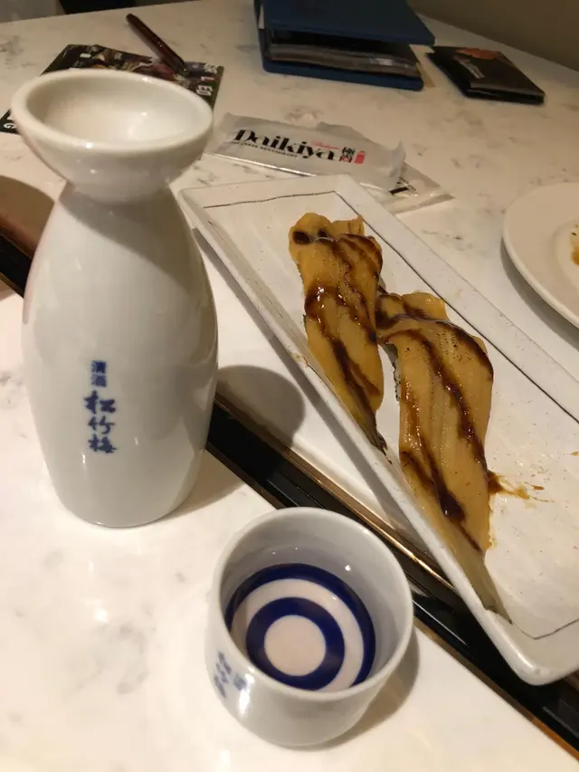 原條星鰻壽司 + 日本燒酒