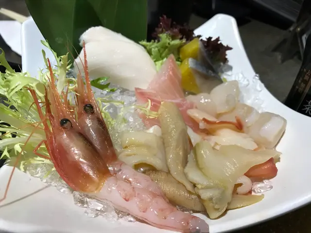 白玉、甜蝦、象拔蚌、希靈魚、北寄貝