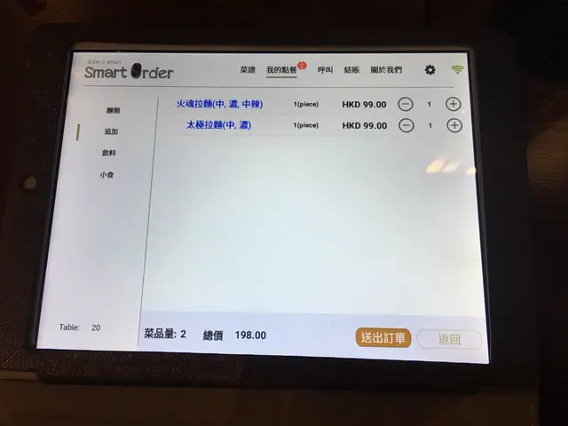 過程全自動,慢慢與友人選擇自己的拉麵及湯麵濃度粗幼等,不怕像平日般需麻煩侍應站著等候我們下單子