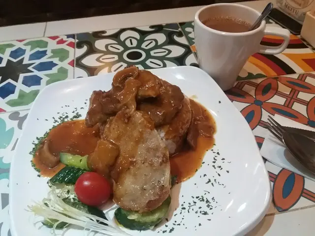 豬柳菇汁珍珠米飯