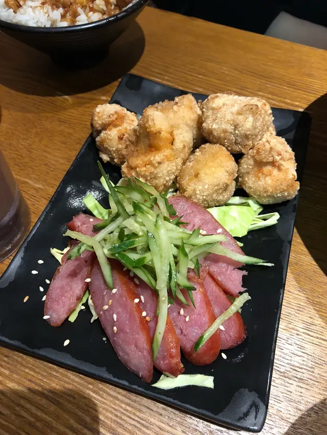 小香腸拼鹽酥雞