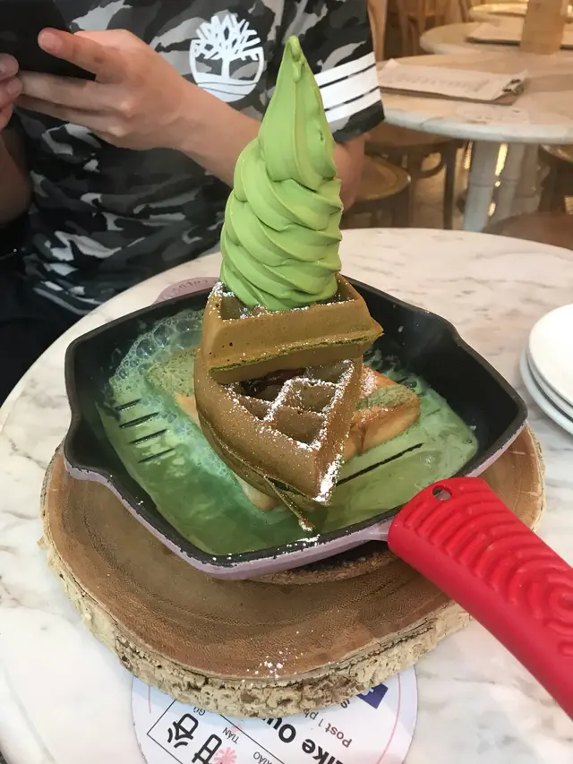 抹茶鐵板pancake