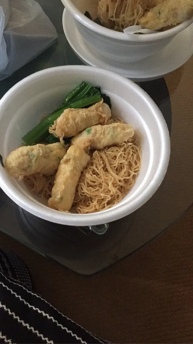 墨魚蝦條麵