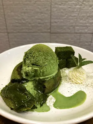 日式蕨餅抹茶心太軟伴抹茶雪糕