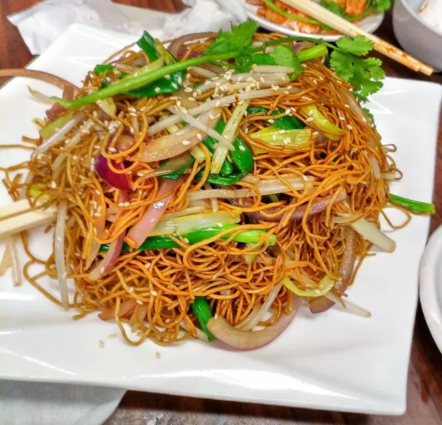 蟹油炒麵
