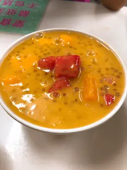 杂果芒果西米露