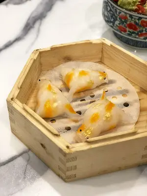 鮮蝦金魚餃