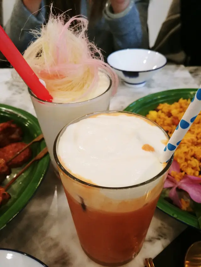 大滿足!
三色冰奶蓋($48) & 泰國奶茶奶蓋($42)