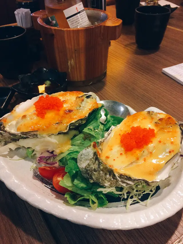 岩鹽黃金燒蟹籽美國生蠔