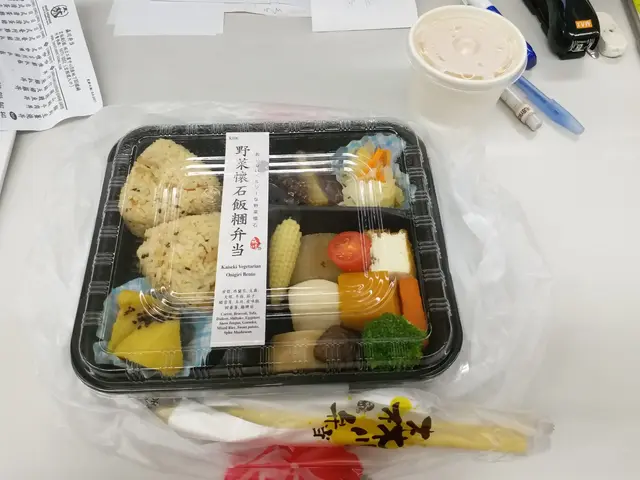 這是素飯盒，58元有點貴，味道一般。