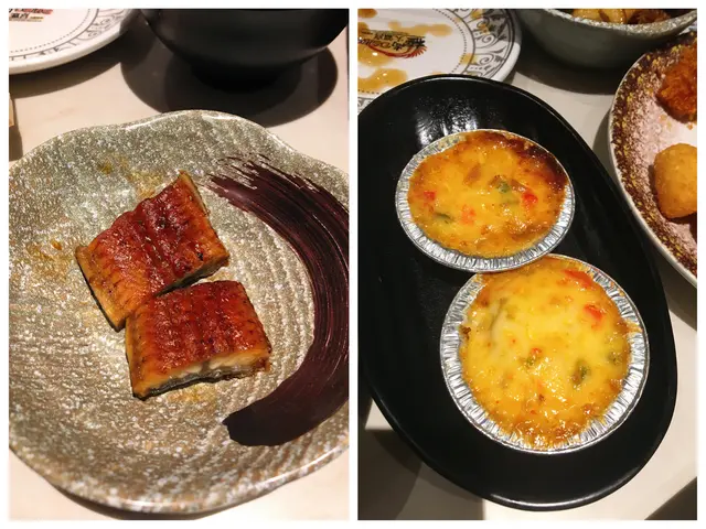 蒲燒鰻魚、黃金燒帆立貝