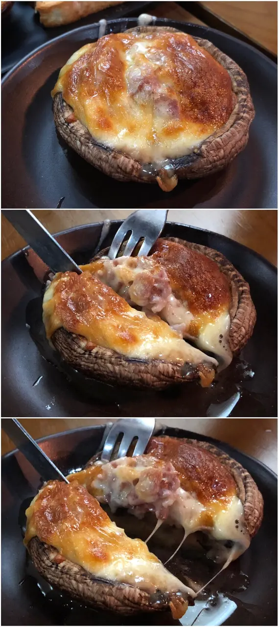 煙肉芝士大蘑菇