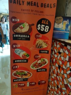 Cali-Mex Taqueria's Menu - American Fast Food in Kowloon Bay Hong Kong