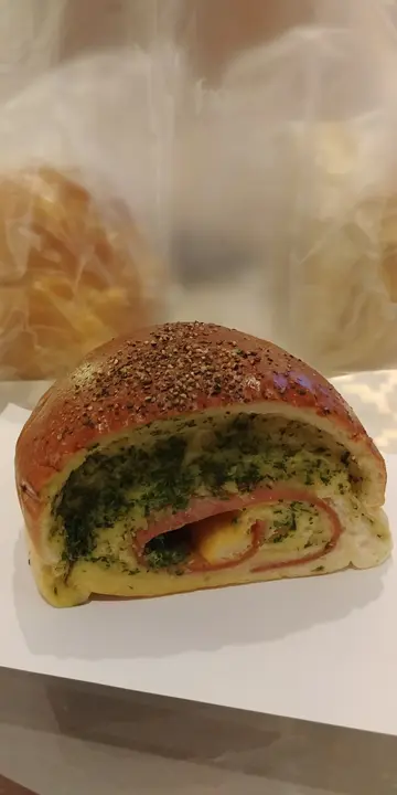 蒜蓉火腿起司包