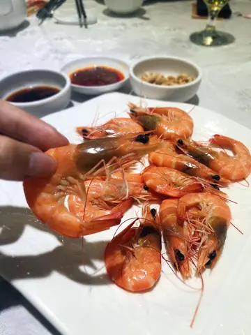 白灼生虾