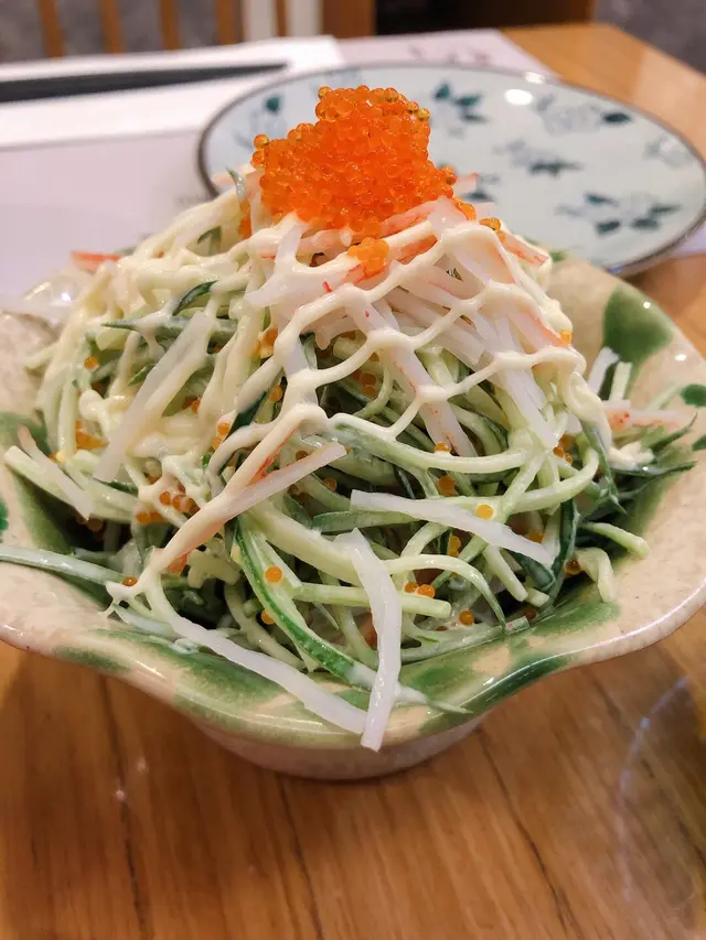 蟹籽沙律