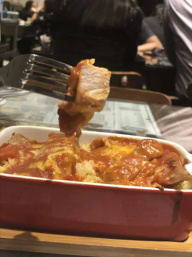 皇牌焗豬扒飯