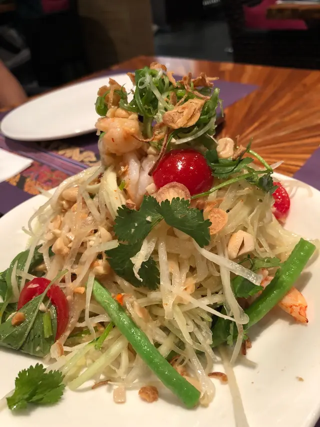 大蝦青木瓜芒果沙律