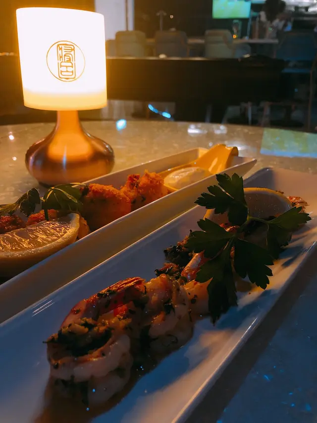 香蒜辣椒檸檬汁炒蝦