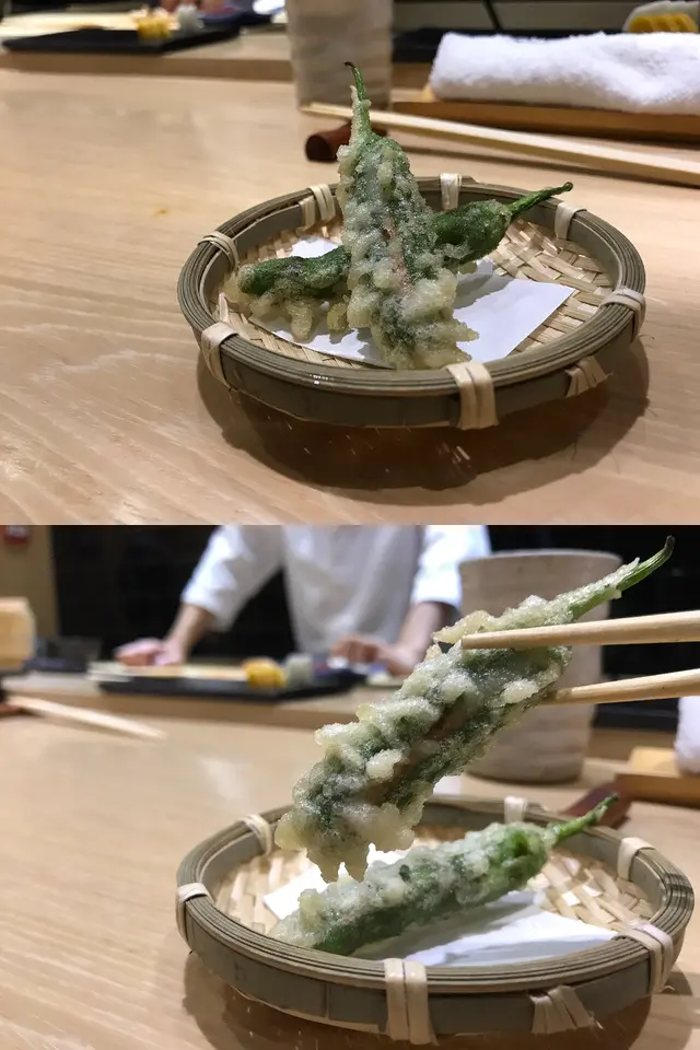 長野県青椒釀明太子天婦羅