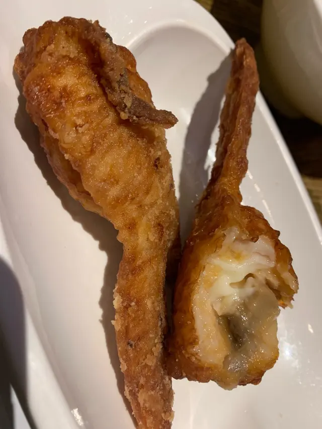 忌廉芝士蘑菇雞翼