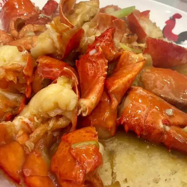 芝士龍蝦+煎米粉底