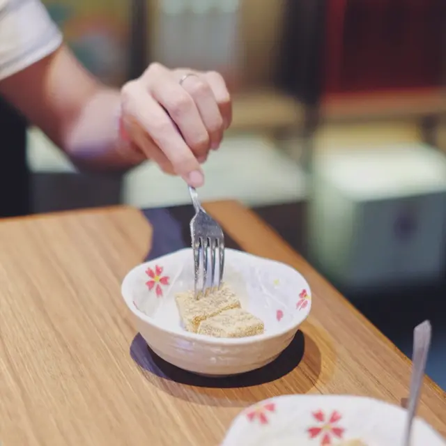 甜品·黃豆黑糖蕨餅