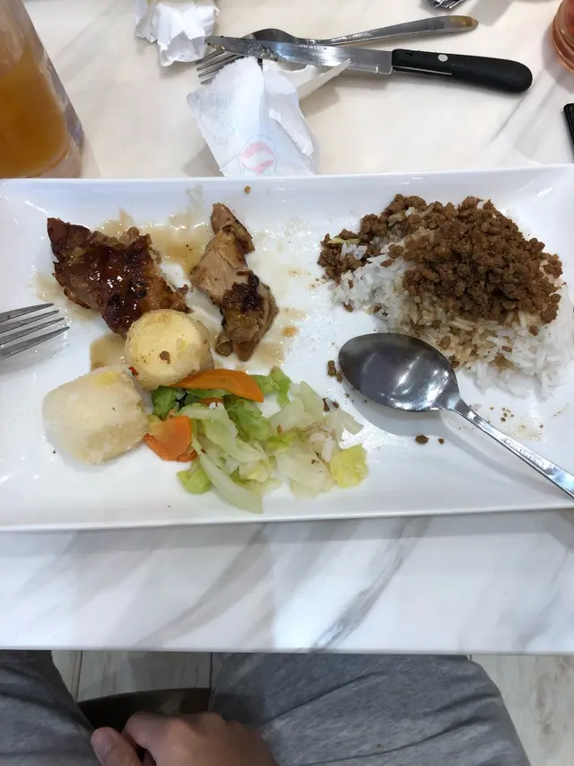 醬汁雞扒拼玉子豆腐肉燥飯