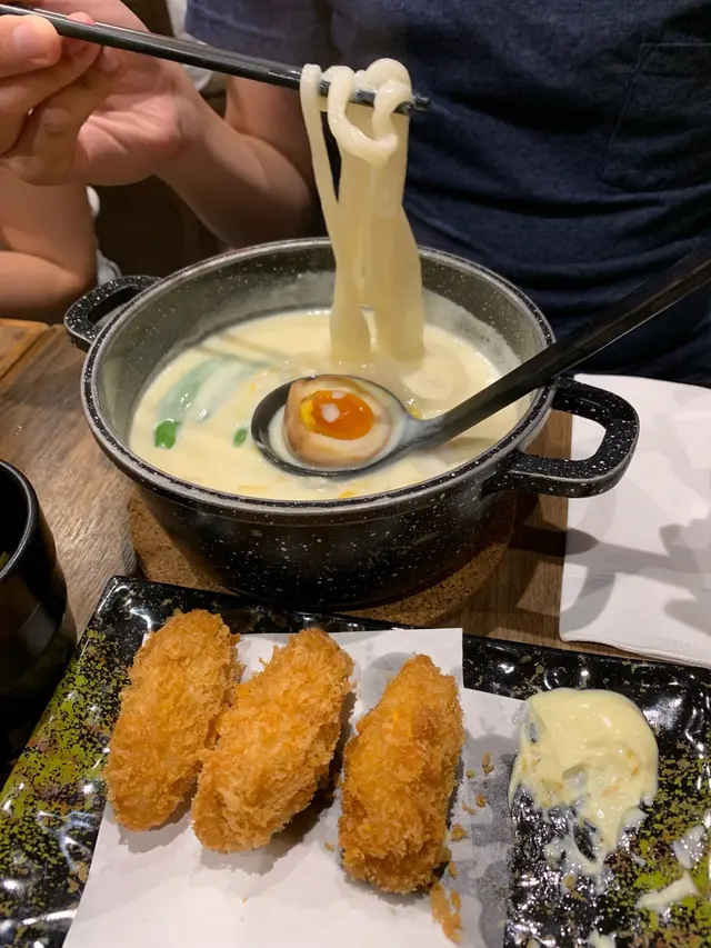 吉列蠔芝士湯手打烏冬