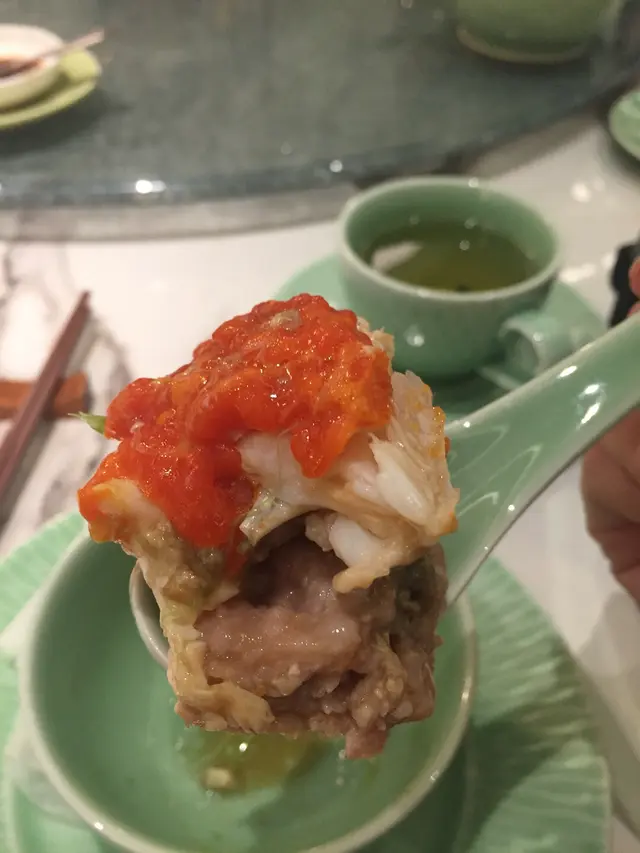 肉餅蒸蟹圈