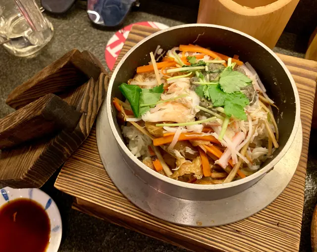 蟹肉釜飯