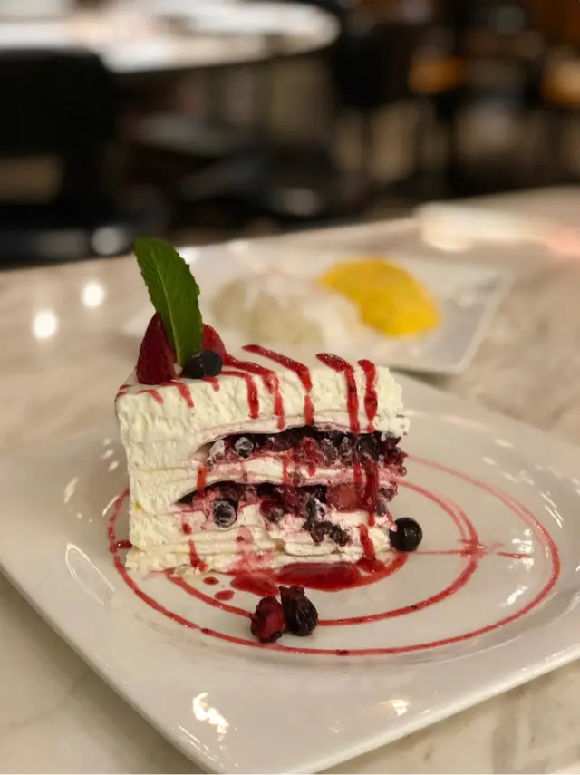 Mixed Berry Crepe Cake