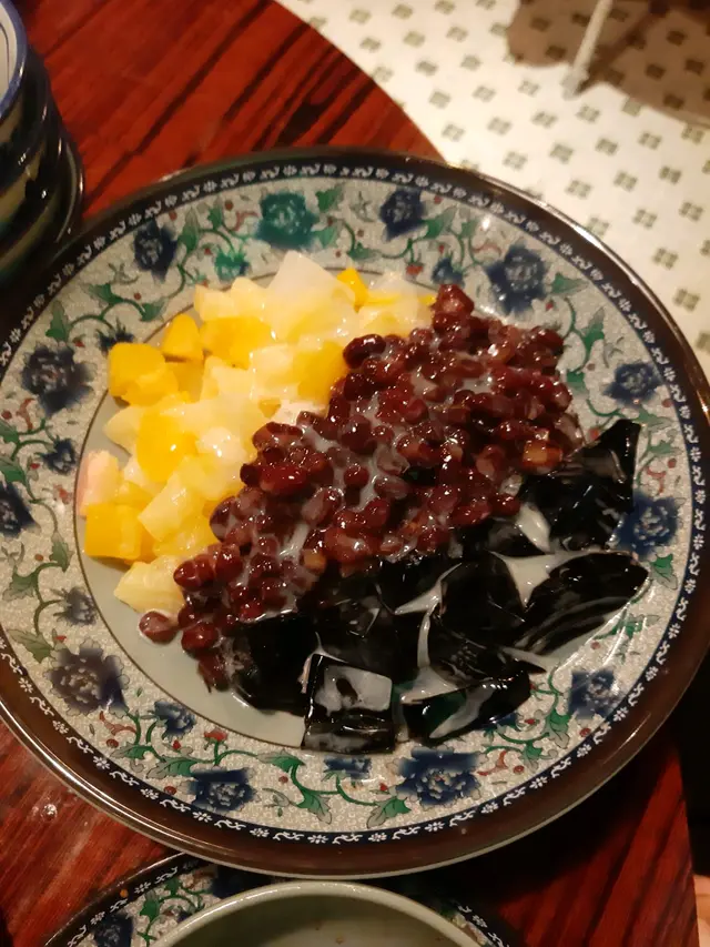 雜果紅豆涼粉冰