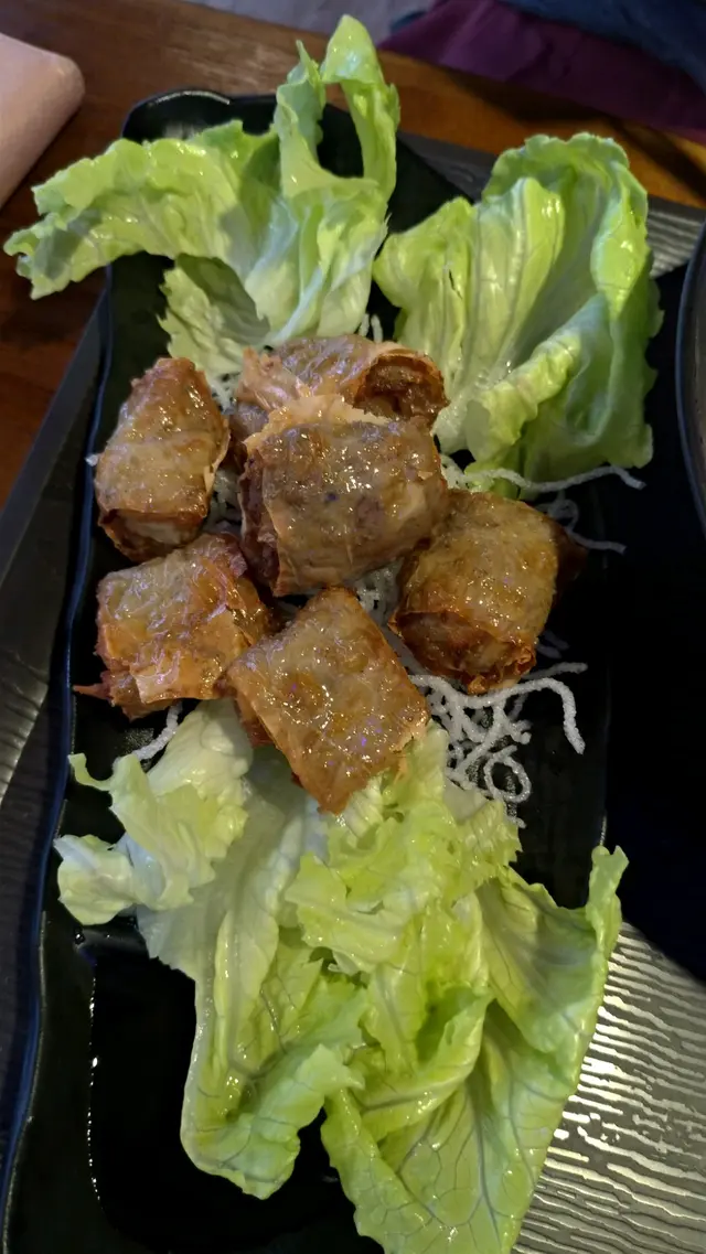 生菜桔油粿肉卷