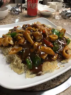 豉椒炒聖子煎米粉底