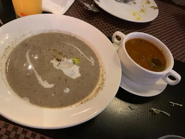 野菌忌廉湯，  雜菜湯