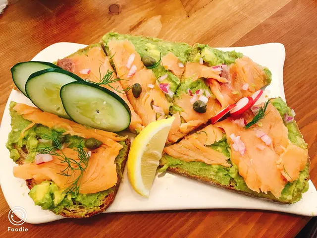 Tartines Belgian open-faced sandwich made on our origin bread Avocado & Smoked Salmon $124 scallions, red onion and dill