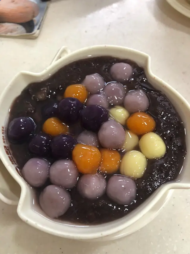 紫薯芋圓紅豆沙