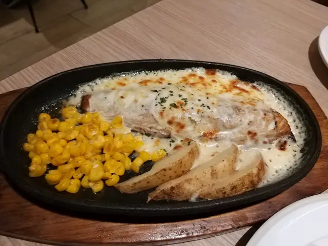 白汁芝士焗魚扒