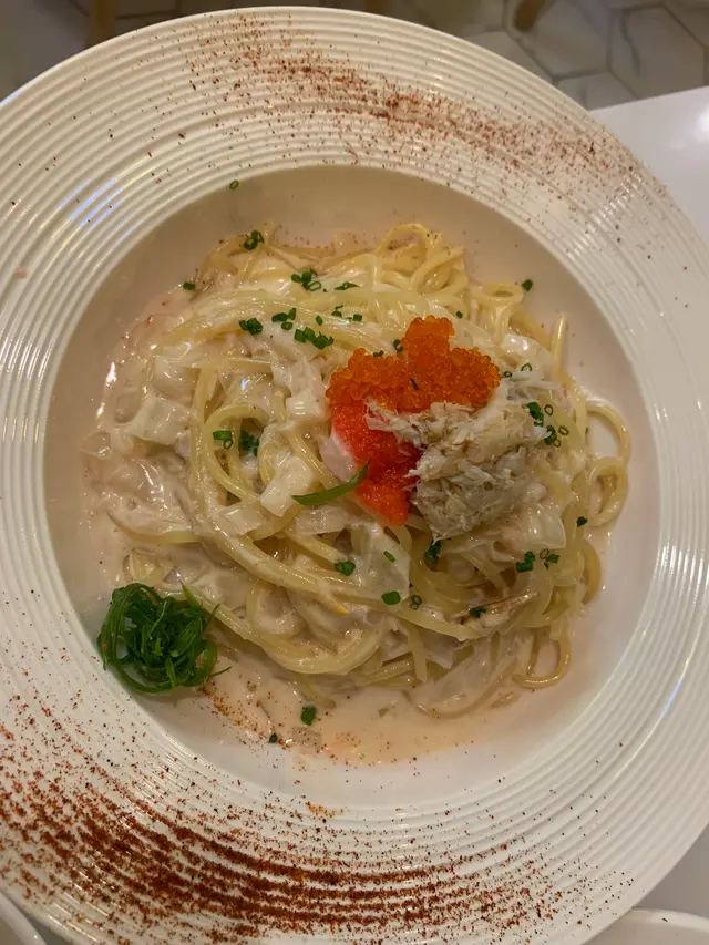 明太子蟹肉忌廉意粉