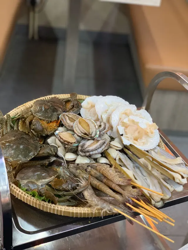 5人份量 蟹 海蝦 新鮮鮑魚 蟶子 扇貝 蜆
