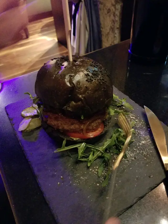 Brandy blue cheese burger